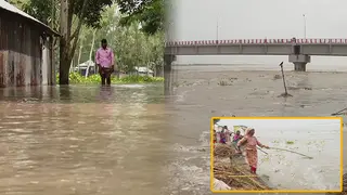 ভারি বৃষ্টি ও উজানের ঢলে বিপৎসীমার ওপর তিস্তার পানি